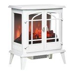 HOMCOM 1400W Freestanding Electric Fireplace Stove