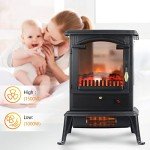 Portable Electric Fireplace Heater with Remote Control