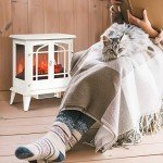 HOMCOM 1400W Freestanding Electric Fireplace Stove