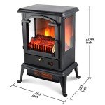 Portable Electric Fireplace Heater with Remote Control
