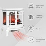 HOMCOM 1400W Freestanding Electric Fireplace Stove