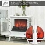 HOMCOM 1400W Freestanding Electric Fireplace Stove