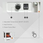 HOMCOM 1400W Freestanding Electric Fireplace Stove