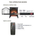 Portable Electric Fireplace with 3D Flame Effects