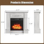 TRONLEE 32" Fireplace Mantel with Electric Fireplace