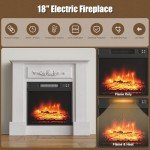 TRONLEE 32" Fireplace Mantel with Electric Fireplace