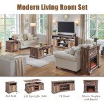 43" Electric Fireplace TV Stand with Remote Control