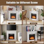 TRONLEE 32" Fireplace Mantel with Electric Fireplace