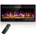 ALPACA 36" Slim Electric Wall Mount Fireplace