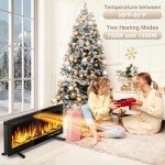 ALPACA 36" Slim Electric Wall Mount Fireplace