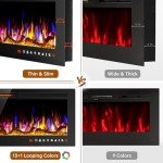 ALPACA 36" Slim Electric Wall Mount Fireplace