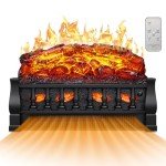 Electric Fireplace Insert with Remote Control - 21 Inch