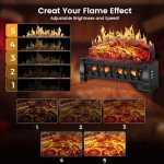 Electric Fireplace Insert with Remote Control - 21 Inch