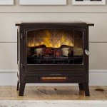 Bronze Infrared Electric Fireplace Stove with Remote