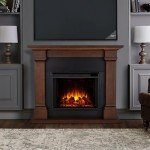 Real Flame Callaway Grand Electric Fireplace - Chestnut Oak