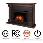 Real Flame Callaway Grand Electric Fireplace - Chestnut Oak