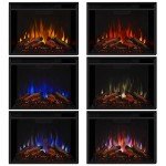 Real Flame Callaway Grand Electric Fireplace - Chestnut Oak