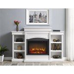 Ameriwood Home Lamont White Mantel Fireplace