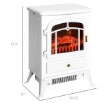 HOMCOM 22" Freestanding Electric Fireplace Heater