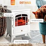 HOMCOM 22" Freestanding Electric Fireplace Heater