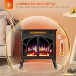 R.W.FLAME 25" Electric Fireplace Heater with Remote