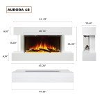 FireBlaze Aurora 48" 3-Sided Electric Fireplace