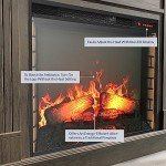 BELLEZE 70" Electric Fireplace TV Stand with Heater