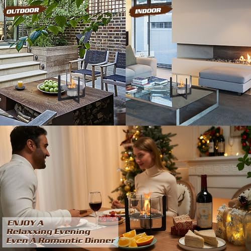 Portable Tabletop Fire Pit for Indoor and Outdoor