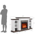 70" Electric Fireplace TV Stand with Storage