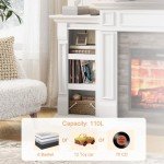 70" Electric Fireplace TV Stand with Mantel