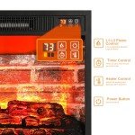 70" Electric Fireplace TV Stand with Mantel