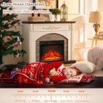 44-Inch Electric Fireplace with Stone Mantel Surround