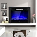 Electric Fireplace Insert with Remote Control and Timer