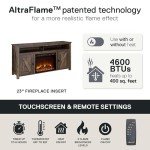 Rustic Electric Fireplace Console for 60" TVs