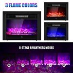 Electric Fireplace Insert with Remote Control and Timer