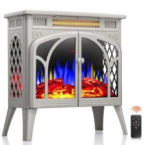 ZAFRO 24-Inch Portable Electric Fireplace Stove