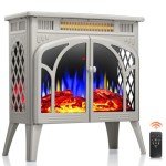 ZAFRO 24-Inch Portable Electric Fireplace Stove