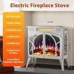 ZAFRO 24-Inch Portable Electric Fireplace Stove