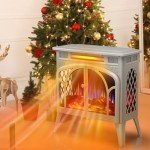 ZAFRO 24-Inch Portable Electric Fireplace Stove