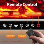 ZAFRO 24-Inch Portable Electric Fireplace Stove