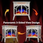 ZAFRO 24-Inch Portable Electric Fireplace Stove