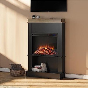 Ameriwood Mateo 30" Electric Fireplace with Mantel