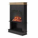 Ameriwood Mateo 30" Electric Fireplace with Mantel