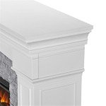 Real Flame Deland Grand Electric Fireplace - White