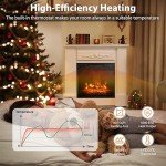 32" Electric Fireplace with Mantel and Remote