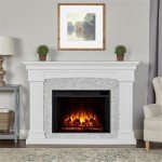 Real Flame Deland Grand Electric Fireplace - White