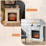 32" Electric Fireplace with Mantel and Remote