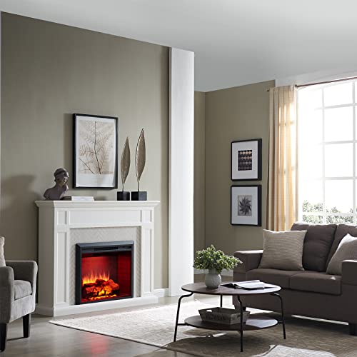 Hailey Electric Fireplace with 57" Mantel Surround