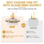 Stylish Tabletop Fire Pit for Indoor & Outdoor