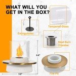 Stylish Tabletop Fire Pit for Indoor & Outdoor